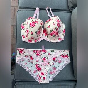Adore me 38h/1x bra/panty set NWT